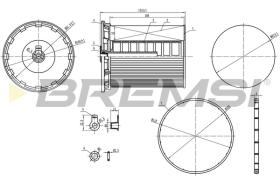 BREMSI FE0802 - FILTRO COMBUSTIBLE