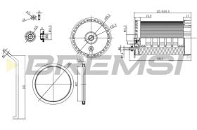 BREMSI FE0803 - FILTRO COMBUSTIBLE