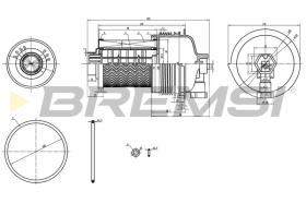 BREMSI FE0804 - FILTRO COMBUSTIBLE