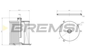 BREMSI FE0805 - FILTRO COMBUSTIBLE