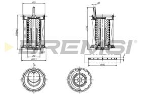 BREMSI FE0806 - FILTRO COMBUSTIBLE