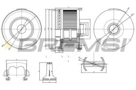 BREMSI FE0808 - FILTRO COMBUSTIBLE