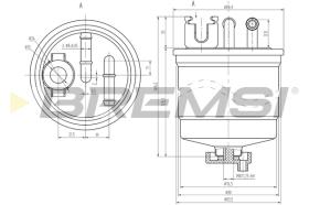 BREMSI FE0809 - FILTRO COMBUSTIBLE