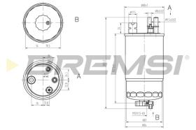 BREMSI FE0811 - FILTRO COMBUSTIBLE