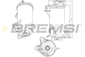 BREMSI FE0813 - FILTRO COMBUSTIBLE