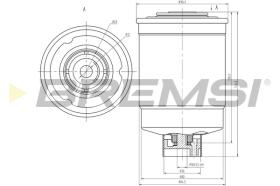 BREMSI FE0814 - FILTRO COMBUSTIBLE