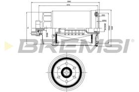 BREMSI FE0815 - FILTRO COMBUSTIBLE