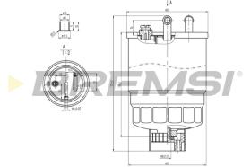 BREMSI FE0818 - FILTRO COMBUSTIBLE