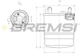 BREMSI FE0820 - FILTRO COMBUSTIBLE