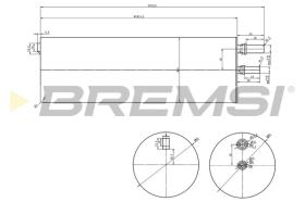 BREMSI FE0821 - FILTRO COMBUSTIBLE