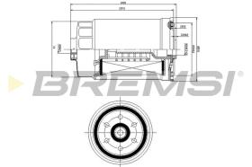 BREMSI FE0822 - FILTRO COMBUSTIBLE