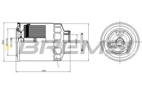 BREMSI FE0823 - FILTRO COMBUSTIBLE