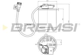 BREMSI FE0824 - FILTRO COMBUSTIBLE