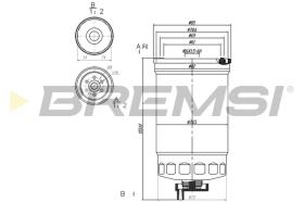 BREMSI FE0826 - FILTRO COMBUSTIBLE