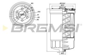 BREMSI FE0827 - FILTRO COMBUSTIBLE