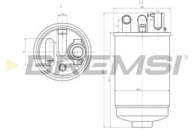 BREMSI FE0829 - FILTRO COMBUSTIBLE