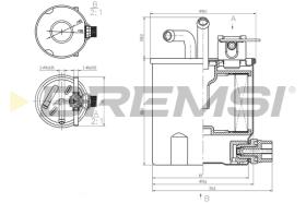 BREMSI FE0833 - FILTRO COMBUSTIBLE