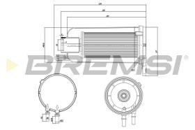 BREMSI FE0834 - FILTRO COMBUSTIBLE