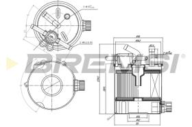 BREMSI FE0835 - FILTRO COMBUSTIBLE