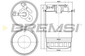 BREMSI FE0837 - FILTRO COMBUSTIBLE