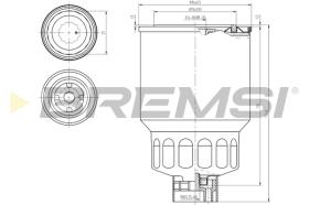 BREMSI FE0838 - FILTRO COMBUSTIBLE