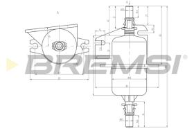 BREMSI FE0842 - FILTRO COMBUSTIBLE