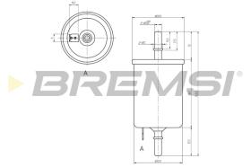 BREMSI FE0844 - FILTRO COMBUSTIBLE