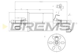 BREMSI FE0845 - FILTRO COMBUSTIBLE