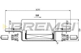 BREMSI FE0846 - FILTRO COMBUSTIBLE