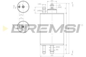 BREMSI FE0847 - FILTRO COMBUSTIBLE