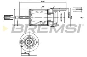 BREMSI FE1018 - FILTRO COMBUSTIBLE