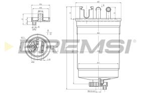 BREMSI FE1311 - FILTRO COMBUSTIBLE