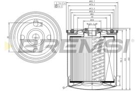 BREMSI FE1312 - FILTRO COMBUSTIBLE