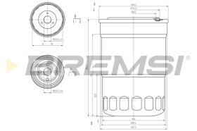 BREMSI FE1315 - FILTRO COMBUSTIBLE