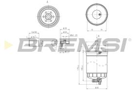 BREMSI FE1316 - FILTRO COMBUSTIBLE