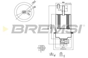 BREMSI FE1317 - FILTRO COMBUSTIBLE