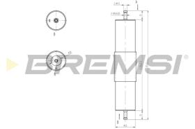 BREMSI FE1318 - FILTRO COMBUSTIBLE