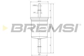 BREMSI FE1319 - FILTRO COMBUSTIBLE