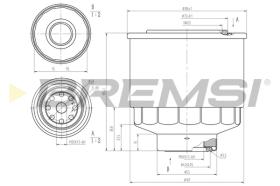 BREMSI FE1477 - FILTRO COMBUSTIBLE