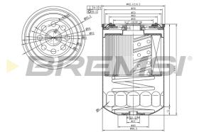 BREMSI FE1490 - FILTRO COMBUSTIBLE