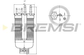 BREMSI FE1492 - FILTRO COMBUSTIBLE