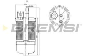 BREMSI FE1504 - FILTRO COMBUSTIBLE