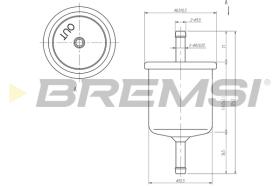 BREMSI FE1514 - FILTRO COMBUSTIBLE