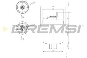 BREMSI FE1516 - FILTRO COMBUSTIBLE