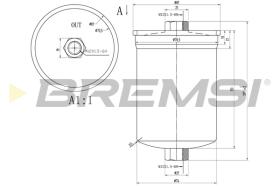 BREMSI FE1519 - FILTRO COMBUSTIBLE