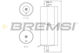 BREMSI FE1520 - FILTRO COMBUSTIBLE