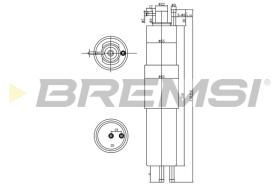 BREMSI FE1521 - FILTRO COMBUSTIBLE