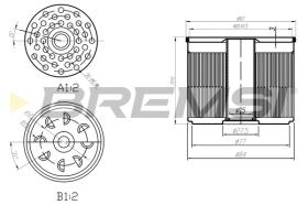 BREMSI FE1840 - FILTRO COMBUSTIBLE