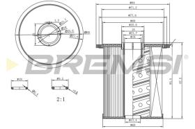 BREMSI FE1846 - FILTRO COMBUSTIBLE