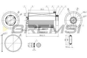 BREMSI FE1848 - FILTRO COMBUSTIBLE